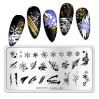 BORN-PRETTY-matrita- Snowflakes L002	