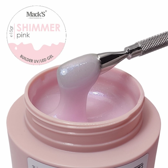 Gel de constructie Builder - Shimmer Pink - MAKCS - 15ml