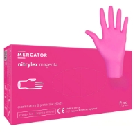 Manusi profesionale din nitril - MERCATOR MEDICAL - Magenta - S